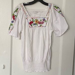 RxB Floral Embroidered Top